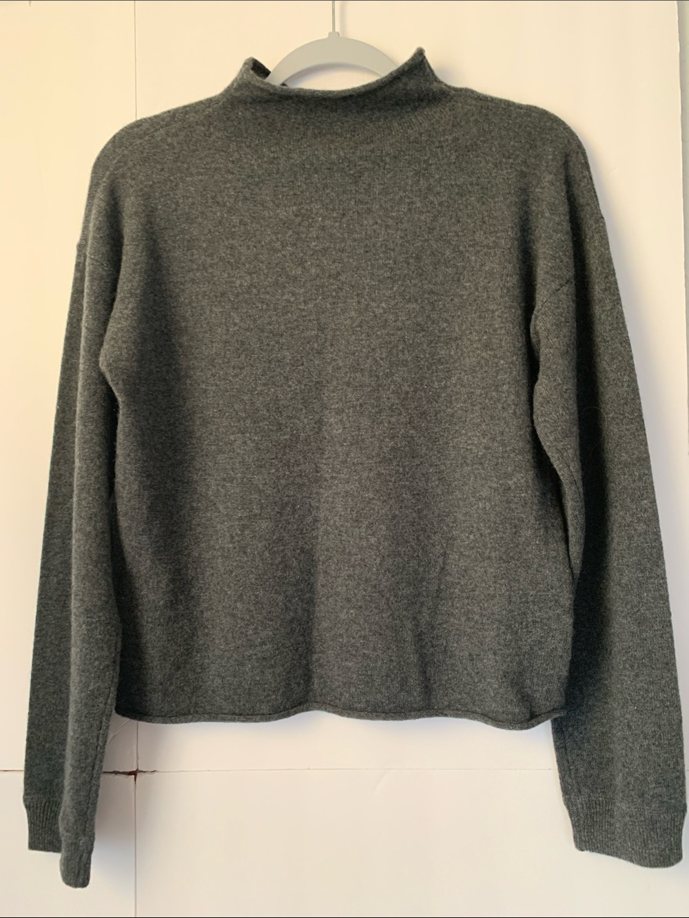 NWT Antonio Melani Cashmere Jessica Mockneck Heater Grey Sweater Size M - Picture 3 of 8